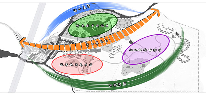 林豐溫泉旅游規(guī)劃升級(jí)分區(qū)圖